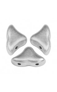 Hélios par Puca® beads Silver alluminium mat 00030-01700